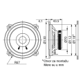 Kenwood dvosistemski auto zvučnici, 130mm, KFC-S1356