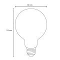 Prosto LED filament sijalica, 6W, G80, E27