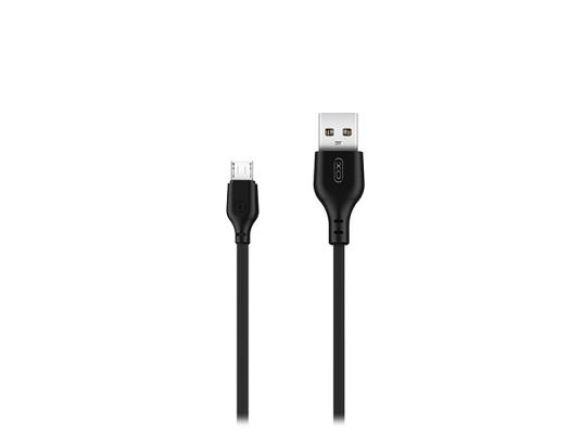 XO kabl USB - micro USB 1,0m, 2,1A, crni, NB103