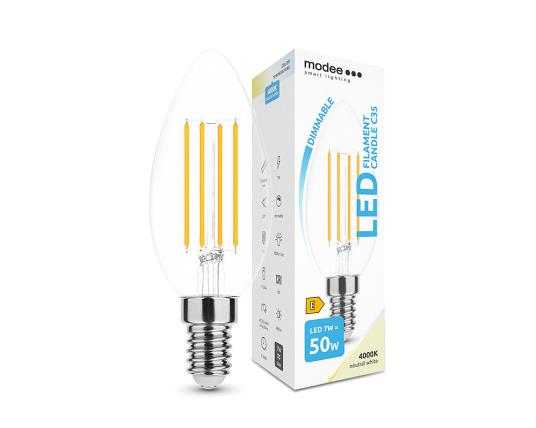 Modee Lighting LED sijalica Filament C35 7W E14 360° 4000K (806 lumen) dimabilna