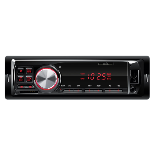 SAL auto radio, BT/FM/USB/SD/AUX, crveni, VBT1100/RD