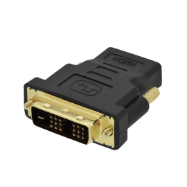 Adapter utikač HDMI(F19) - DVI-D(M18+1), Gold