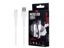 Maxlife kabl USB - micro USB 1,0m 3A MXUC-04, beli