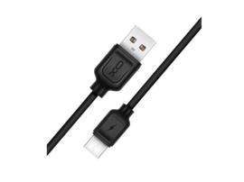 XO kabl USB - Lightning, 1,0m, 2,1A, crni, NB36