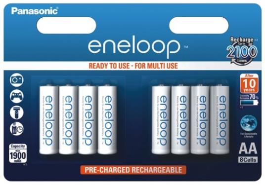 Eneloop  HR6 1900mAh NiMh R2U blister 8